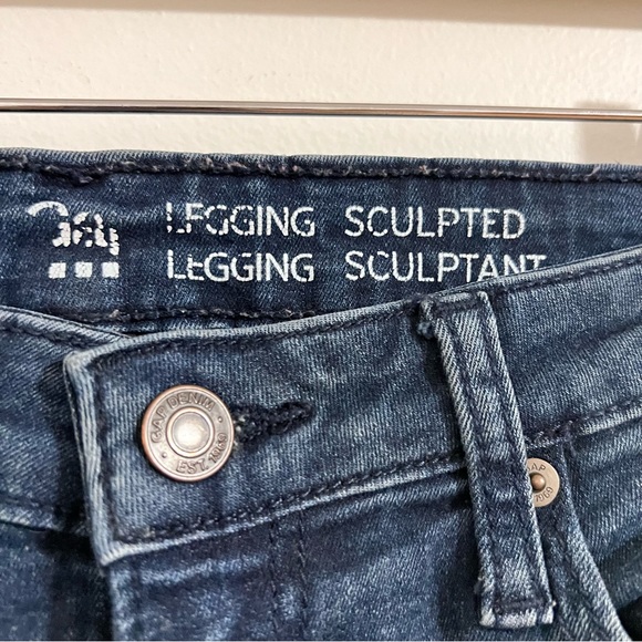 Gap Sculpted Legging Jeans Size 2 / 26 R Denim Stretch Skinny Casual Medium Wash - Picture 2 of 7